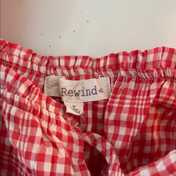 Rewind Red Checkered Top - Picture 2 of 3